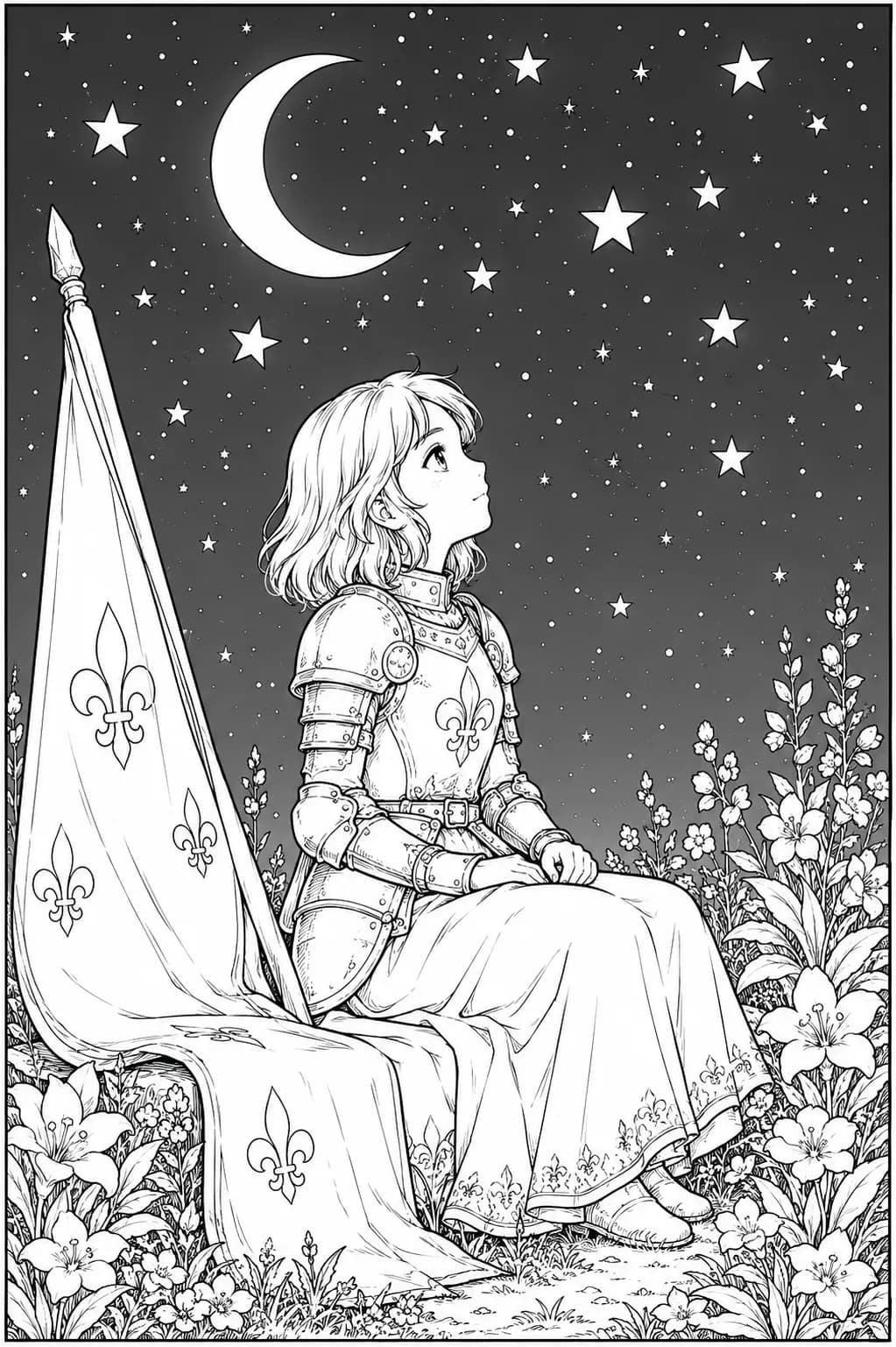 Jeanne d’Arc sous les étoiles à imprimer – Nuit médiévale