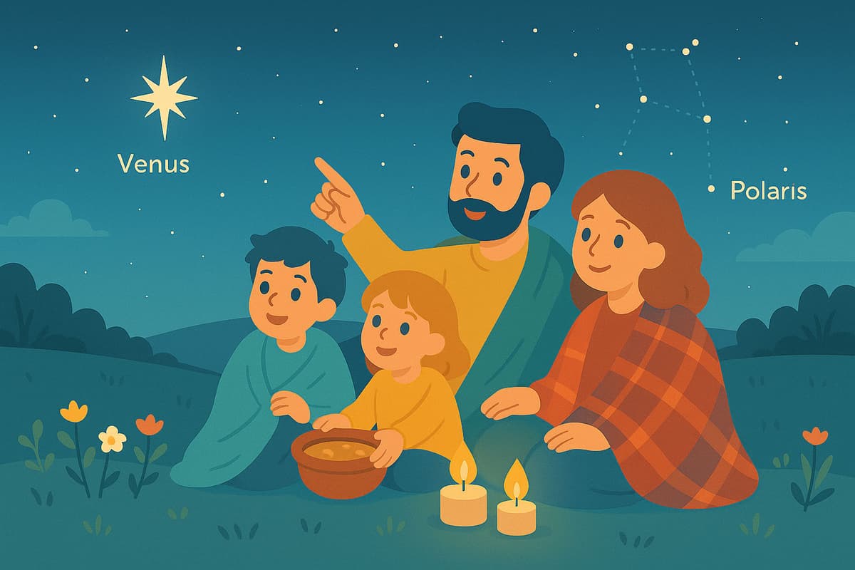 Observer les étoiles un soir doux