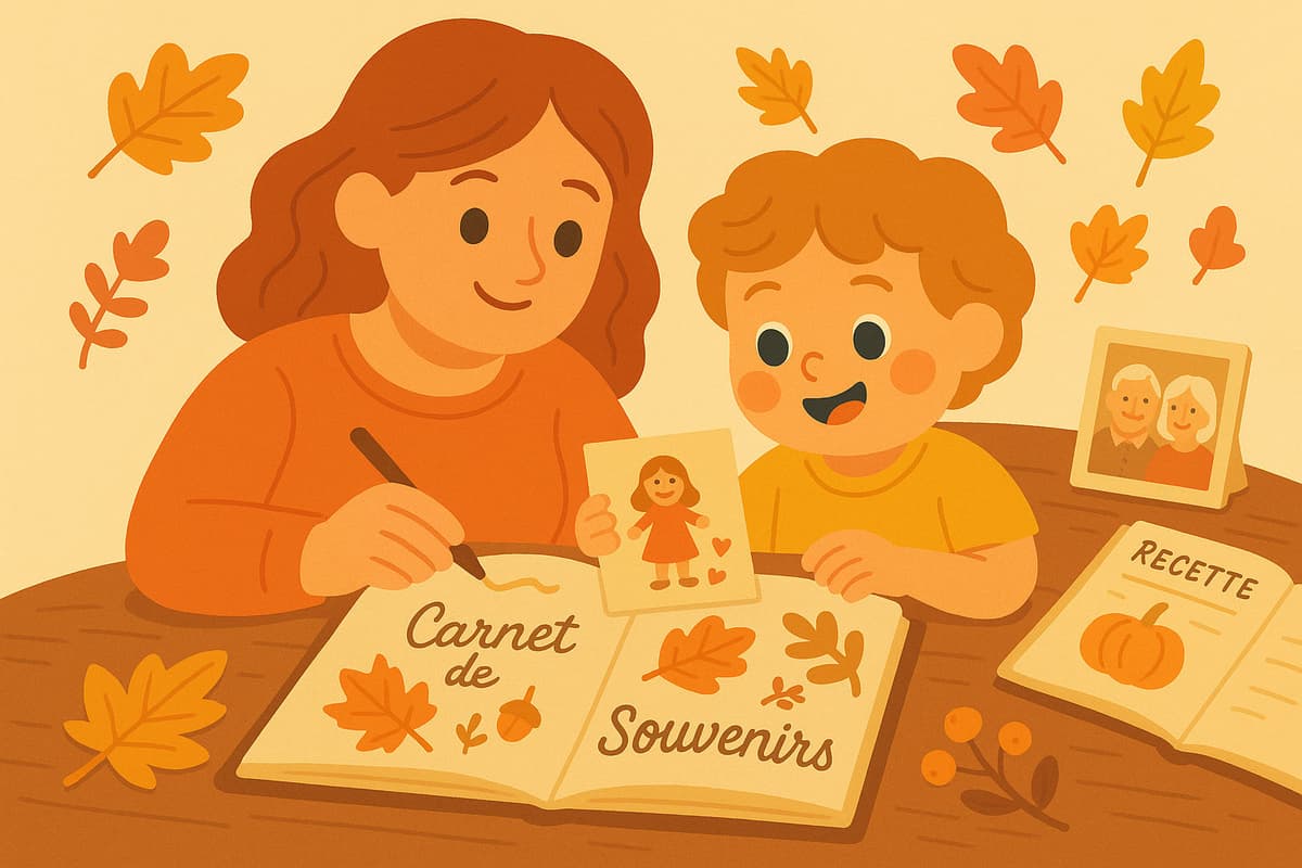 Carnet de souvenirs et recettes de famille