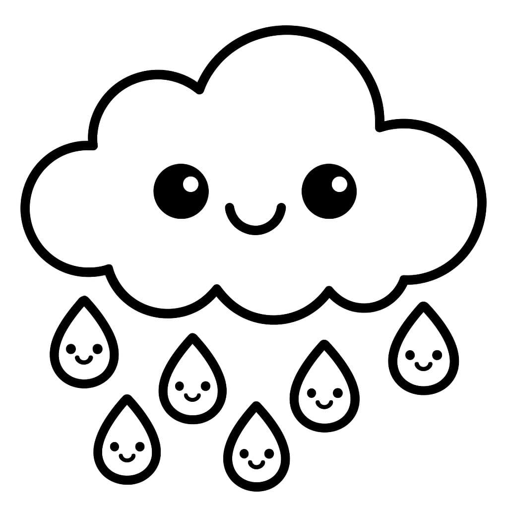 Mon premier nuage à colorier