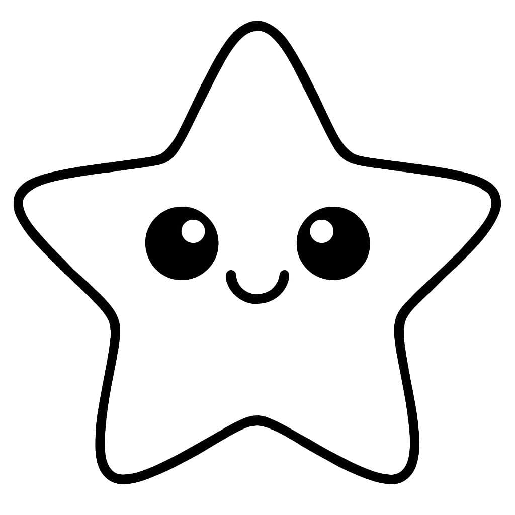 Ma première étoile à colorier