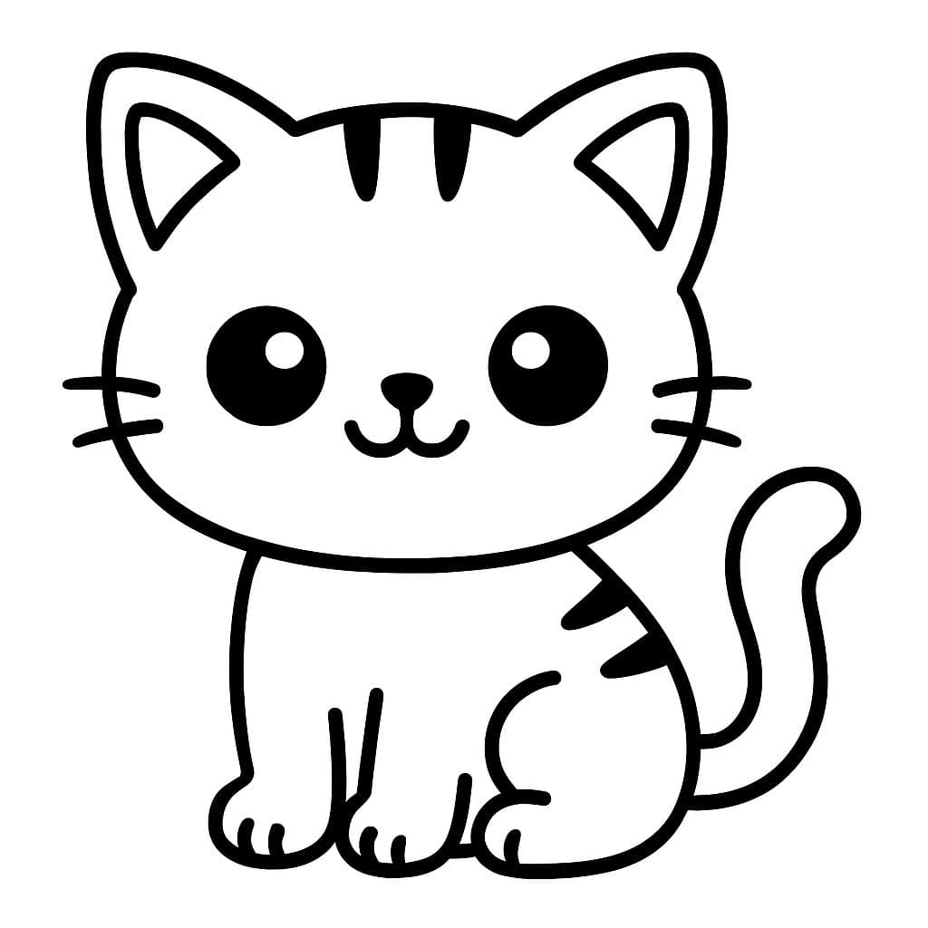 Mon premier chaton à colorier