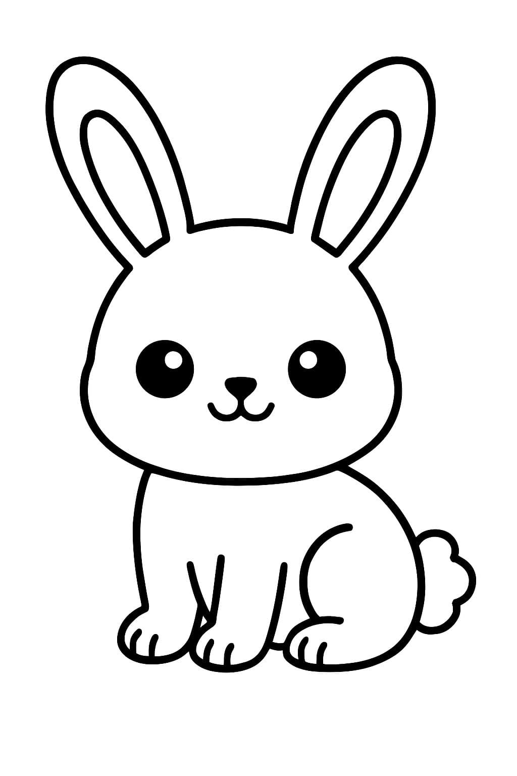 Mon premier lapin à colorier