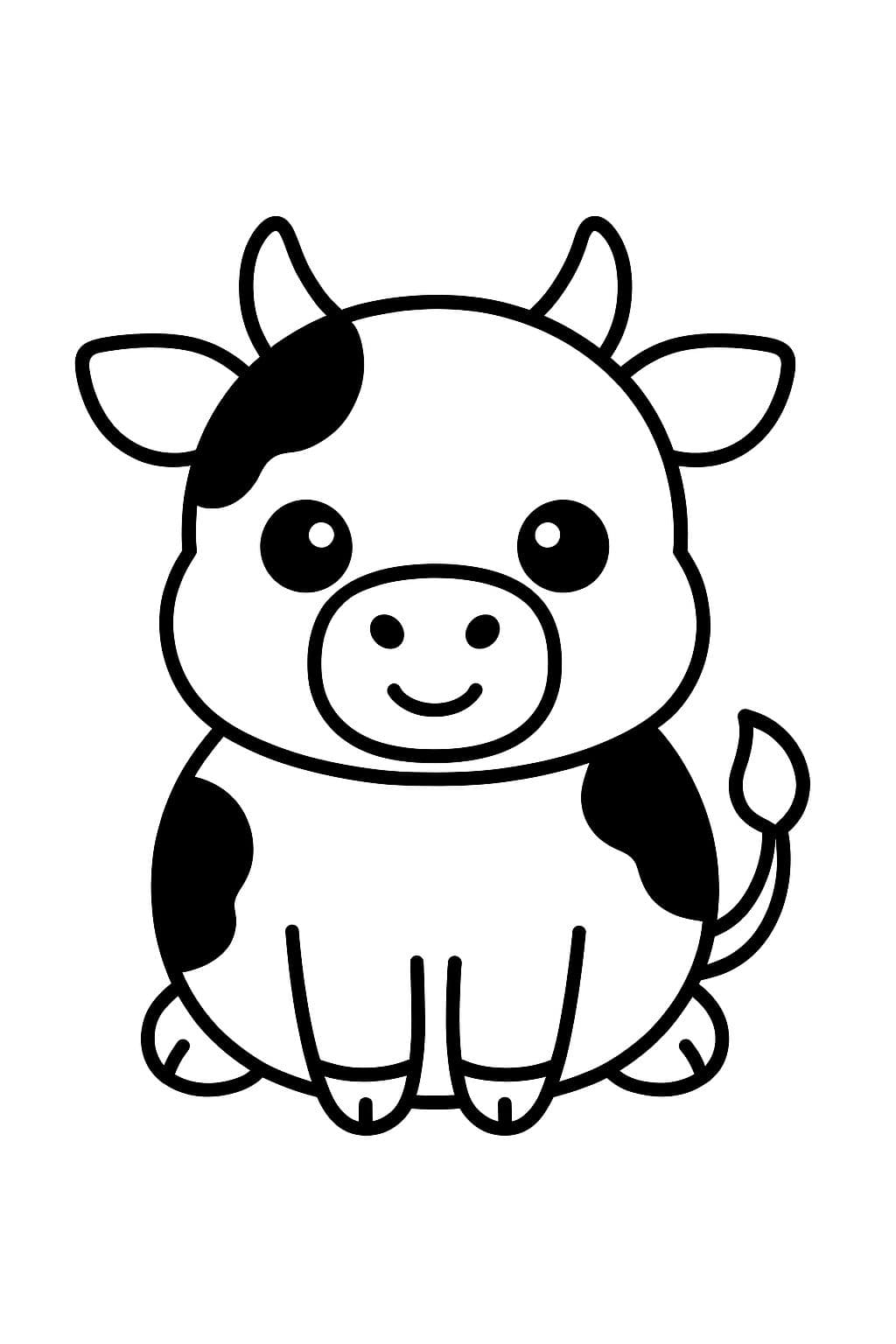 Ma première vache à colorier