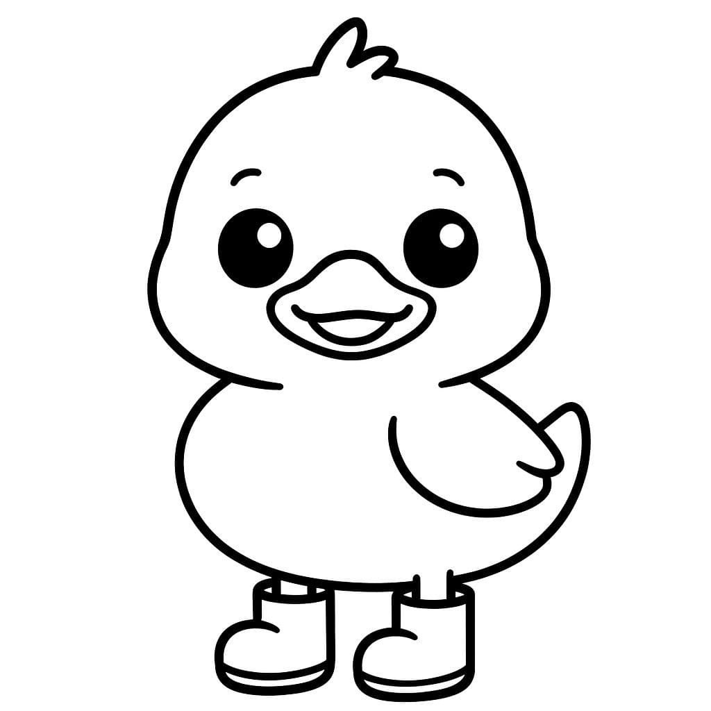 Petit canard en bottes