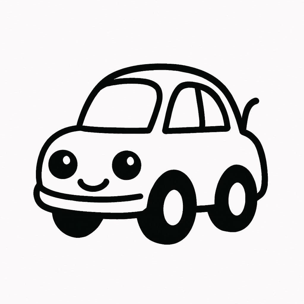 Voiture avec un visage