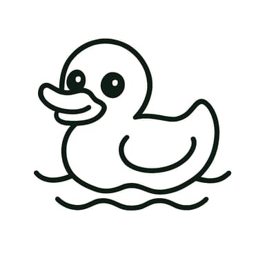 Canard en plastique flottant