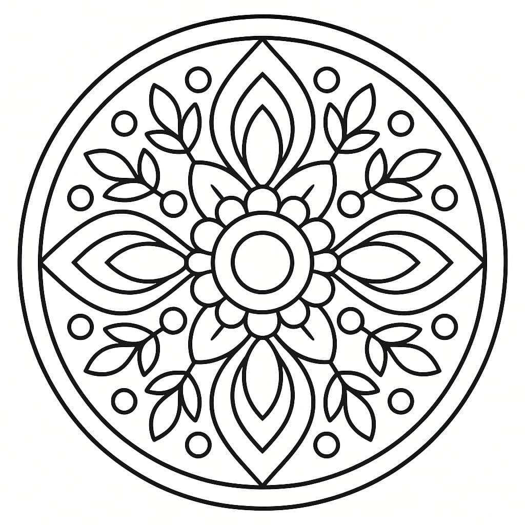 Mandala géométrique complexe