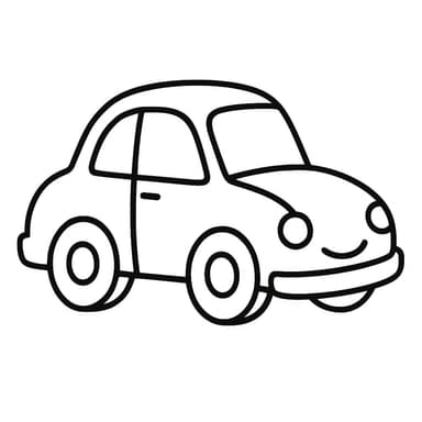 Petite voiture souriante