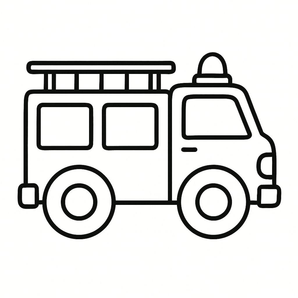 Camion de pompier vaillant