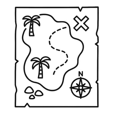 Carte au trésor des petits pirates