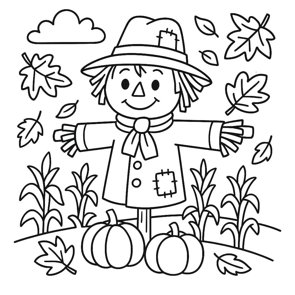 Épouvantail dans le champ