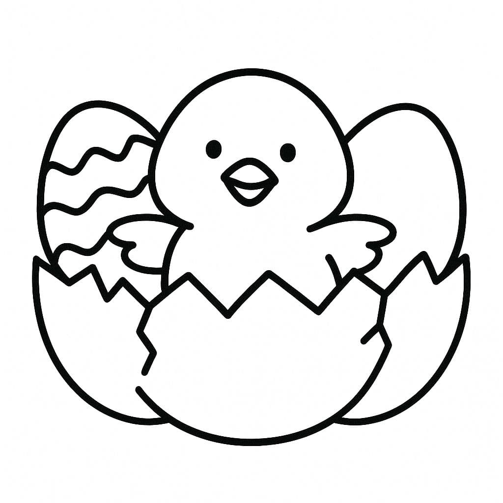 Poussins sortant d’œufs