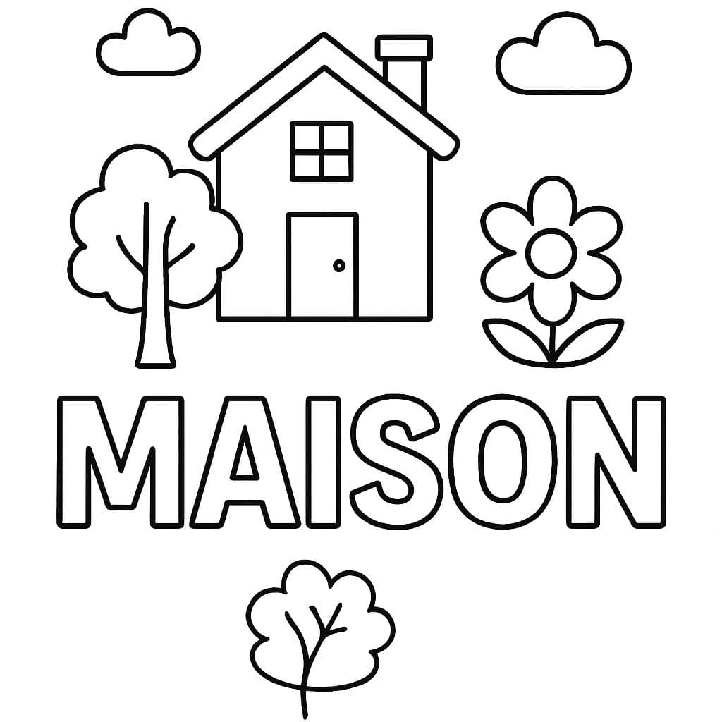 Ecris le mot maison