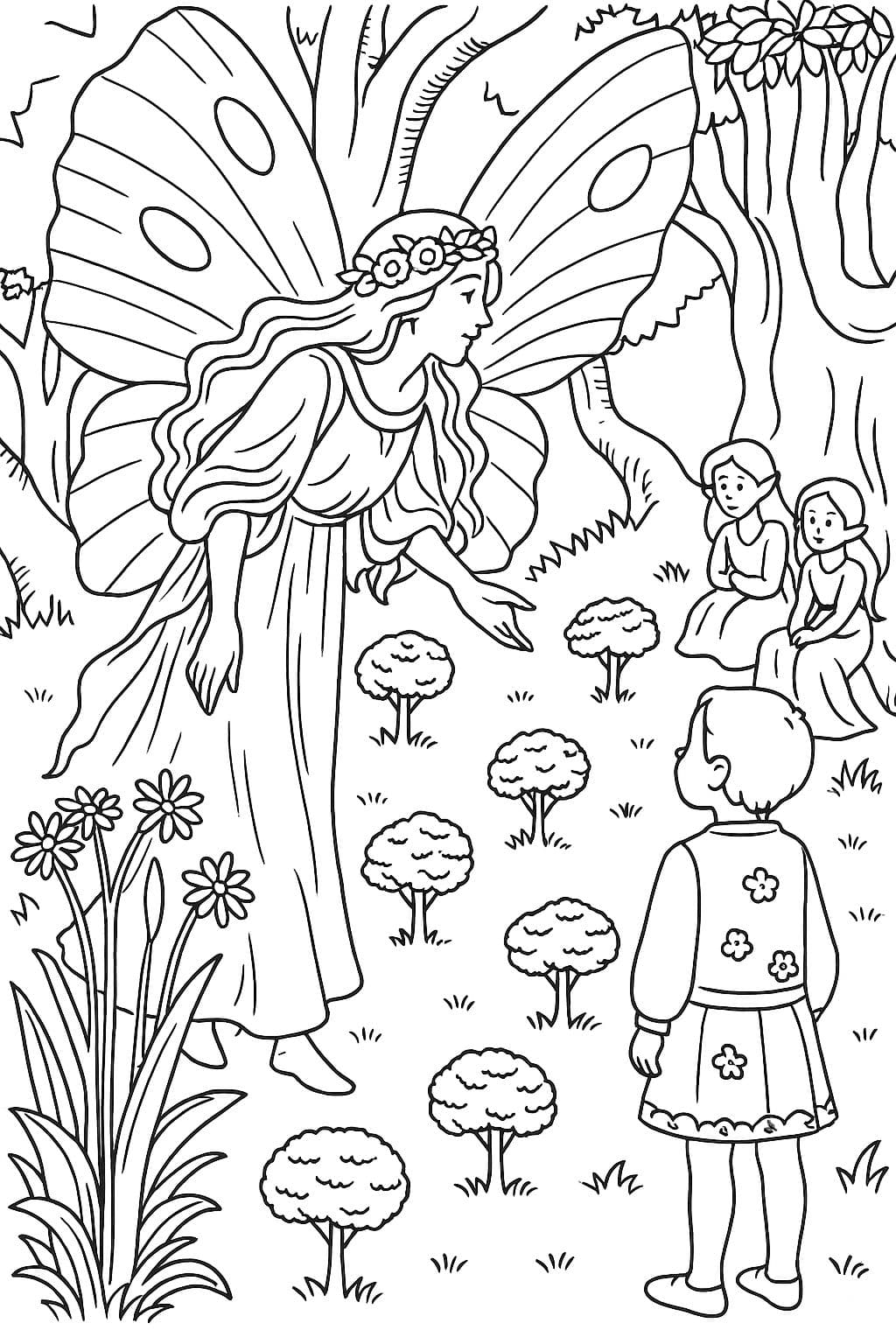 Fée aux ailes de papillon – inspiré de C.H. Nelson (1900s)