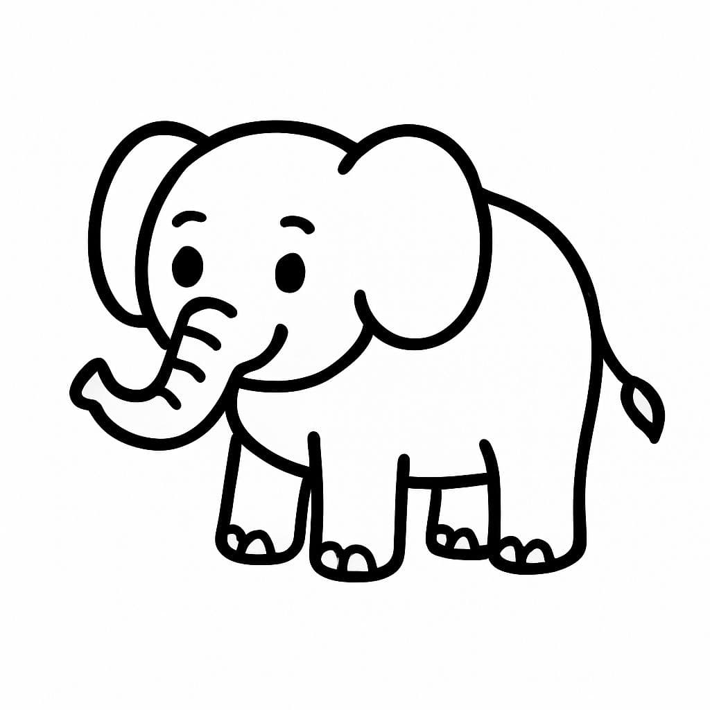 L’éléphant tout souriant