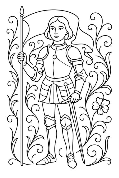 Jeanne d’Arc et les fleurs