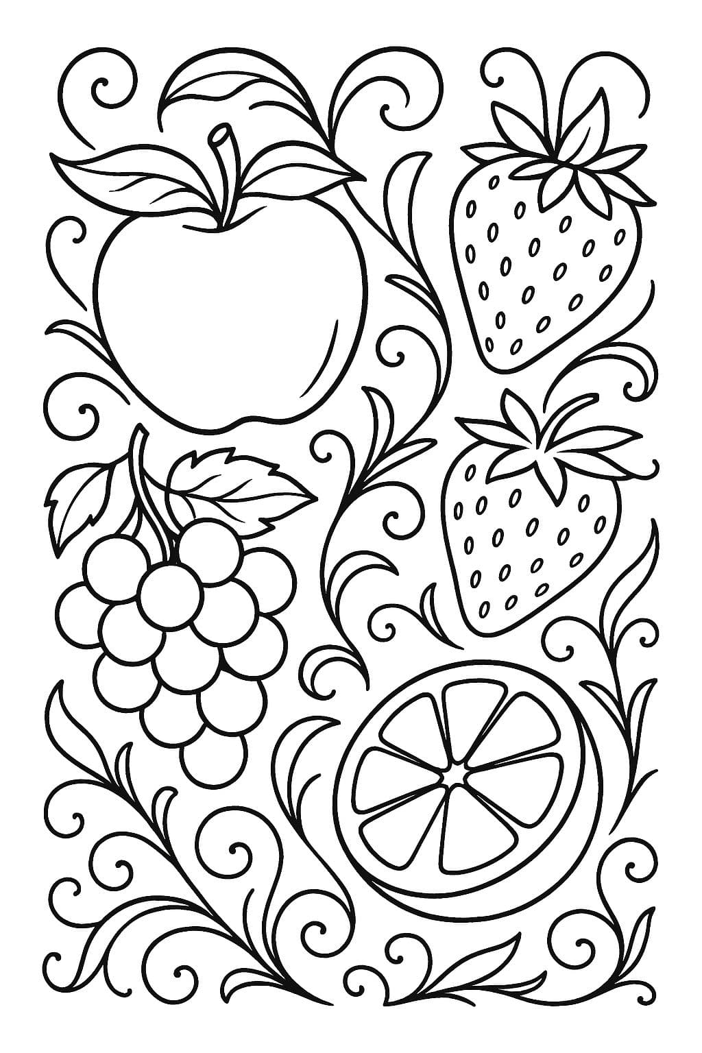 Fruits en arabesques