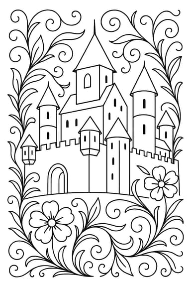 Château des rêves en fleurs