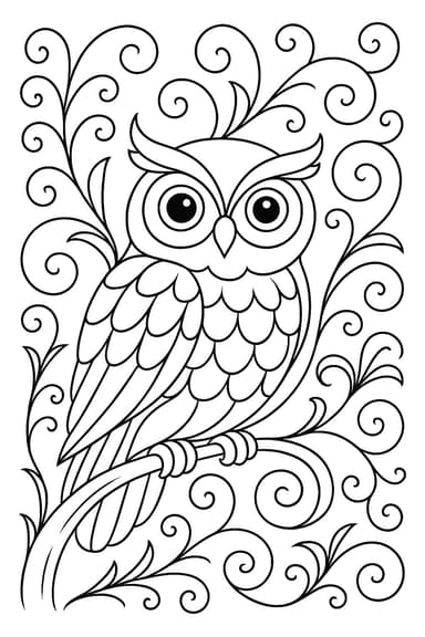 Hibou aux yeux sages