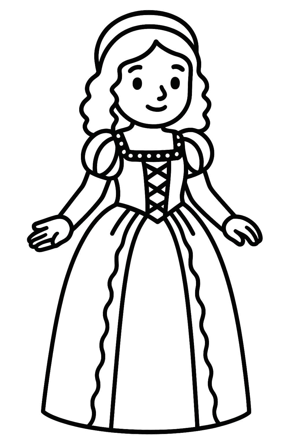 Costume Renaissance – Dame à la robe lacée