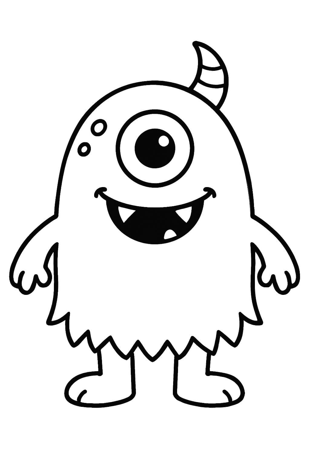 Monstre Rigolo – Un Œil et Une Corne