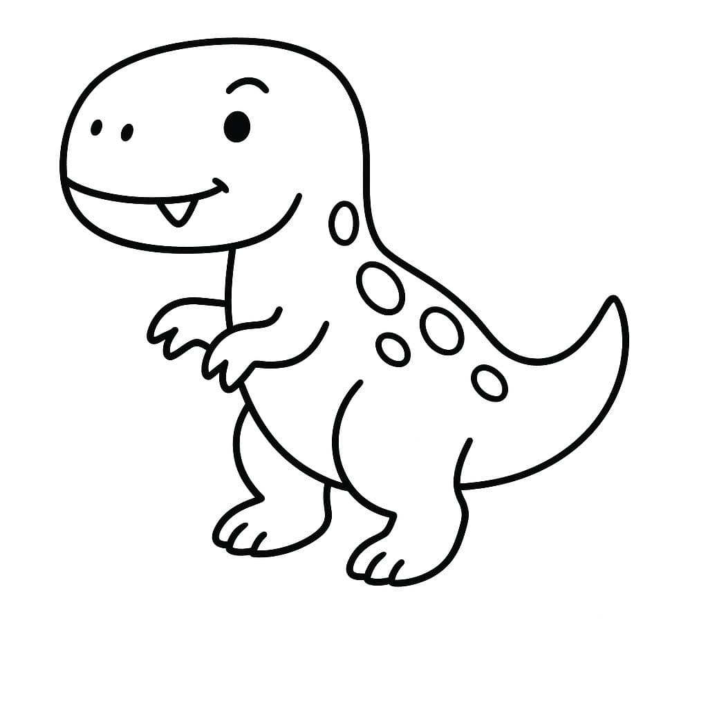 Tyrannosaurus rex à colorier