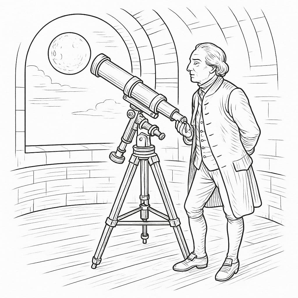 Le Savant à la Lunette – Découverte de la Lune