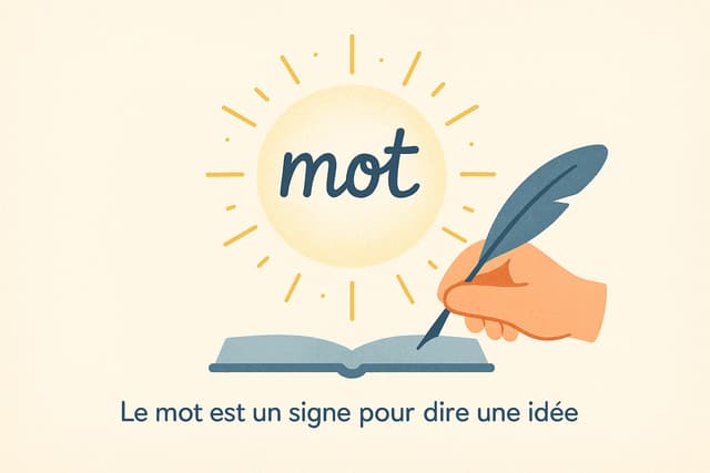 Le mot pour dire