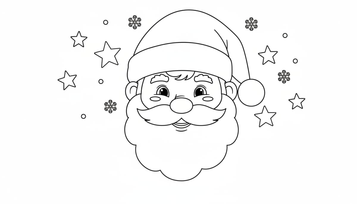 Le visage du Père Noël