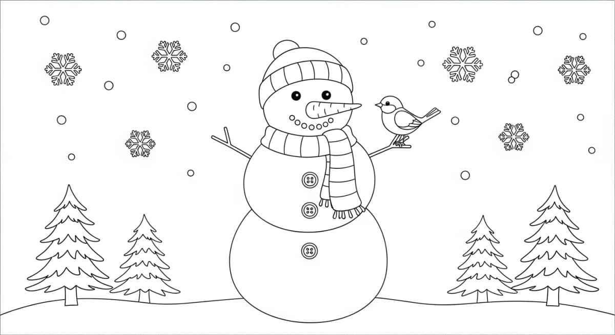 Bonhomme de neige classique