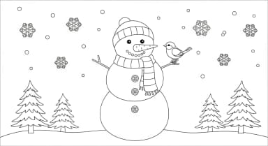 Bonhomme de neige classique