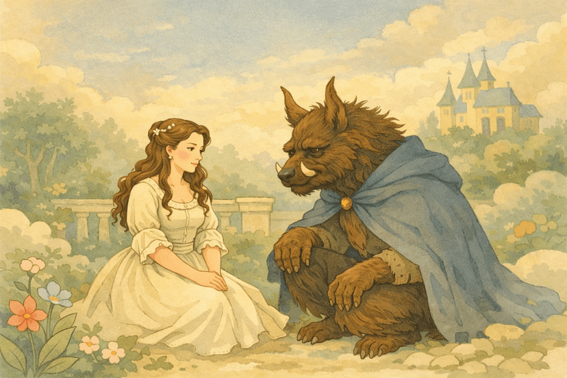 La Belle et la Bête (1756) — Version de Beaumont (Magasin des enfants)