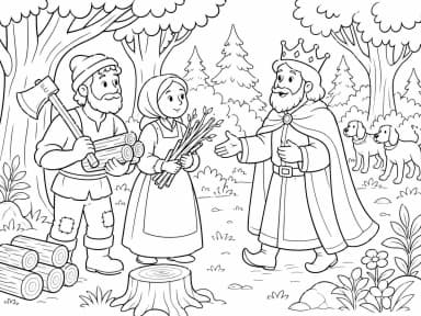 Le Bûcheron et sa Femme : la rencontre avec le roi