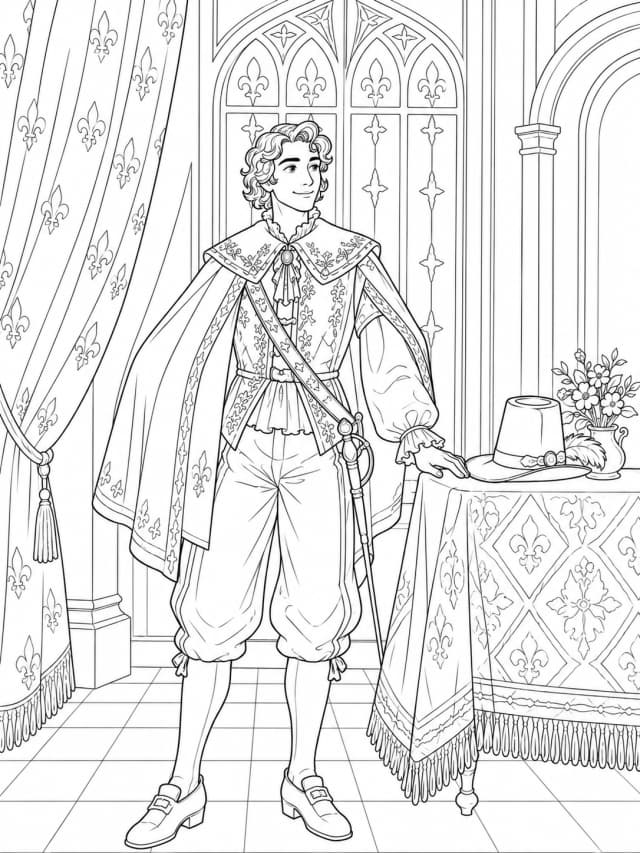 Le prince Charmant dans son palais